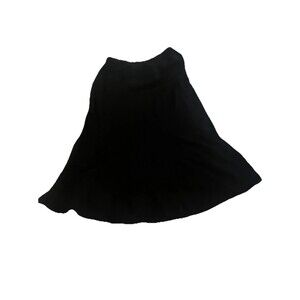 CHICO'S TRAVELERS Womens Travel Maxi A-Line No Iron Skirt Black Medium